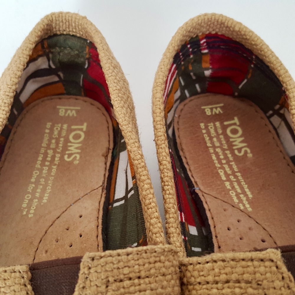 Toms Women's Flats Shoes Size 8 M Classic Burlap - Picture 5 of 8